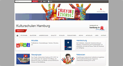 Desktop Screenshot of kulturschulen.hamburg.de