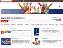 Tablet Screenshot of kulturschulen.hamburg.de