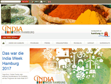 Tablet Screenshot of indiaweek.hamburg.de