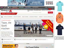 Tablet Screenshot of hamburg.de