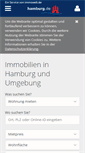 Mobile Screenshot of immobilien.hamburg.de